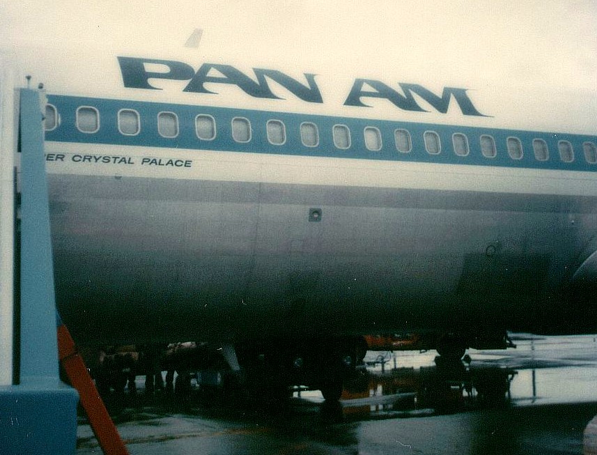 Pan Am 707 tail number N427PA Clipper Crystal Palace on the ramp at Washington Dulles Airport, January 2, 1979.
